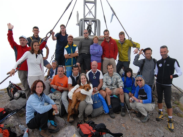 L'eroico Gruppo giunto in vetta al Pizzo Di Tre Signori!